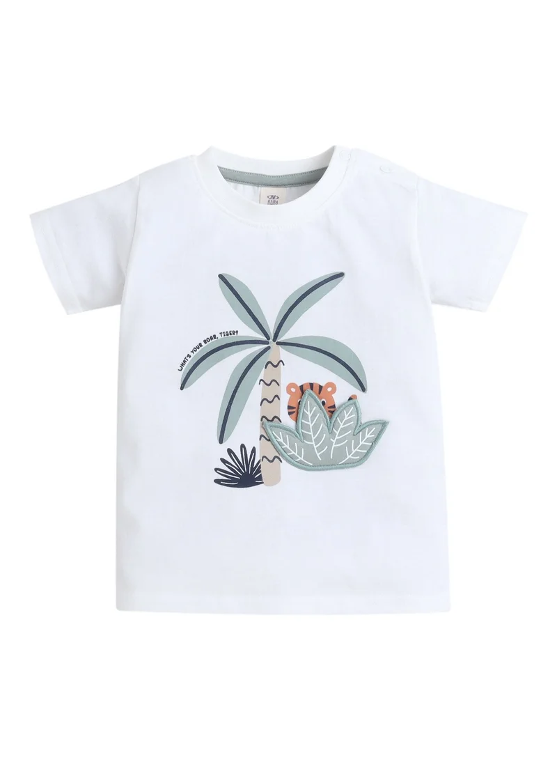 Victor And Jane  Infant Boys’ 2-Piece Set – Tropical Crocodile T-Shirt & “Hero Jungle” Joggers for Men | Best Price UAE