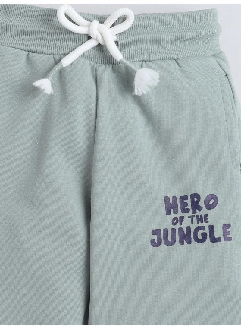 Victor And Jane  Infant Boys’ 2-Piece Set – Tropical Crocodile T-Shirt & “Hero Jungle” Joggers for Men | Best Price UAE