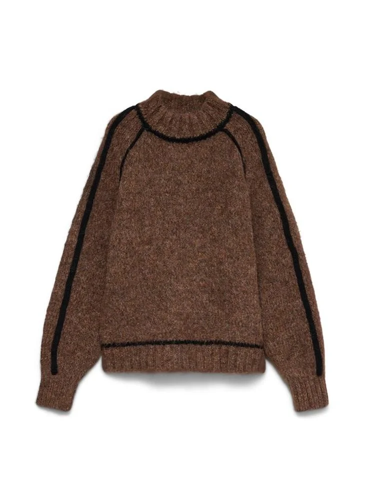 Vero Moda Fatine Long Sleeve Highneck Pullover Sweater
