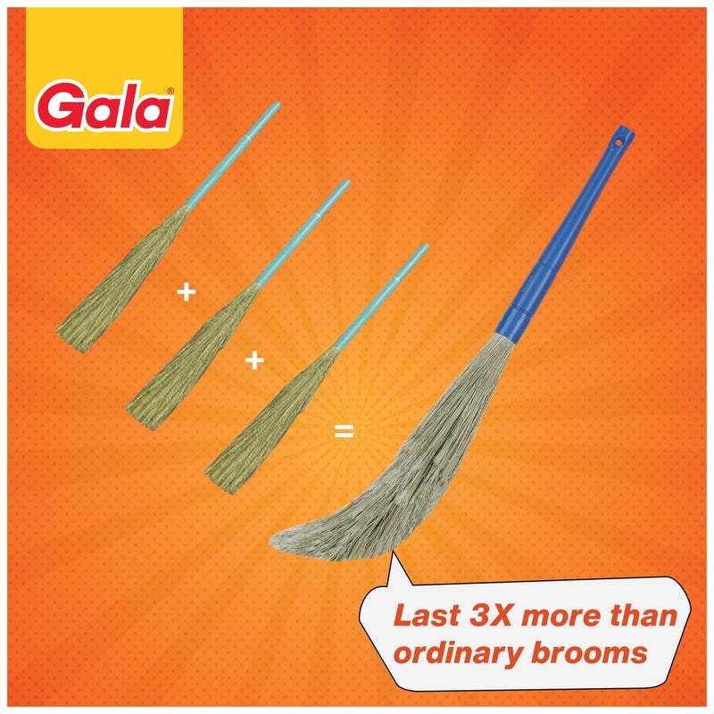 Gala No Dust Broom For Floor Cleaning, broom stick for home floor cleaning, Jhadu for home cleaning, Made of washable Fibers (Pack of 1) - Image 3