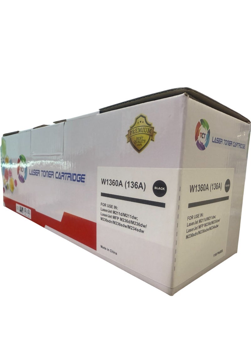 TCT 136A W1360A With Chip Compatible TONER Cartridge for HP LaserJet M209dwe M209dw MFP M234dwe M234dw M234sdw M234sdwe - Image 1