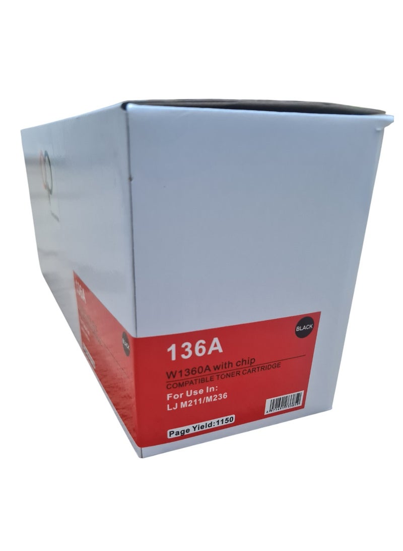 كيو بيه خرطوشة حبر متوافقة مع شريحة 136A W1360A لطابعات HP LaserJet M209dwe M209dw MFP M234dwe M234dw M234sdw M234sdwe - Image 2