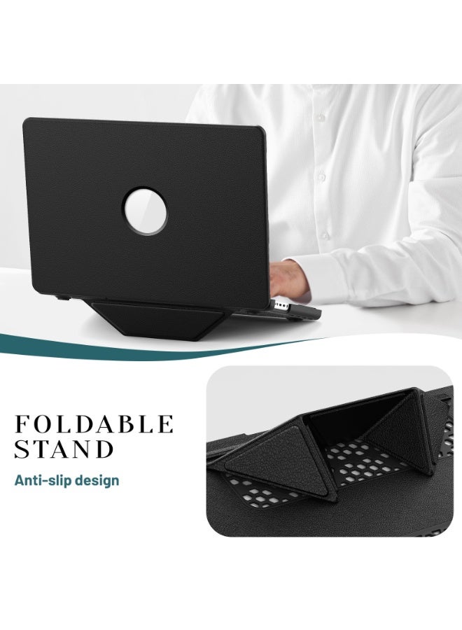 بينكساما حافظة لجهاز ماك بوك اير 13.6 بوصة M2 2022 M3 2024 M4 2025، حامل قابل للطي، غلاف بلاستيكي صلب، غطاء حماية من القماش المنسوج لجهاز ماك بوك اير 13.6 بوصة A2681 (M2) / A3113 (M3) / A3240 (M4) - Image 4