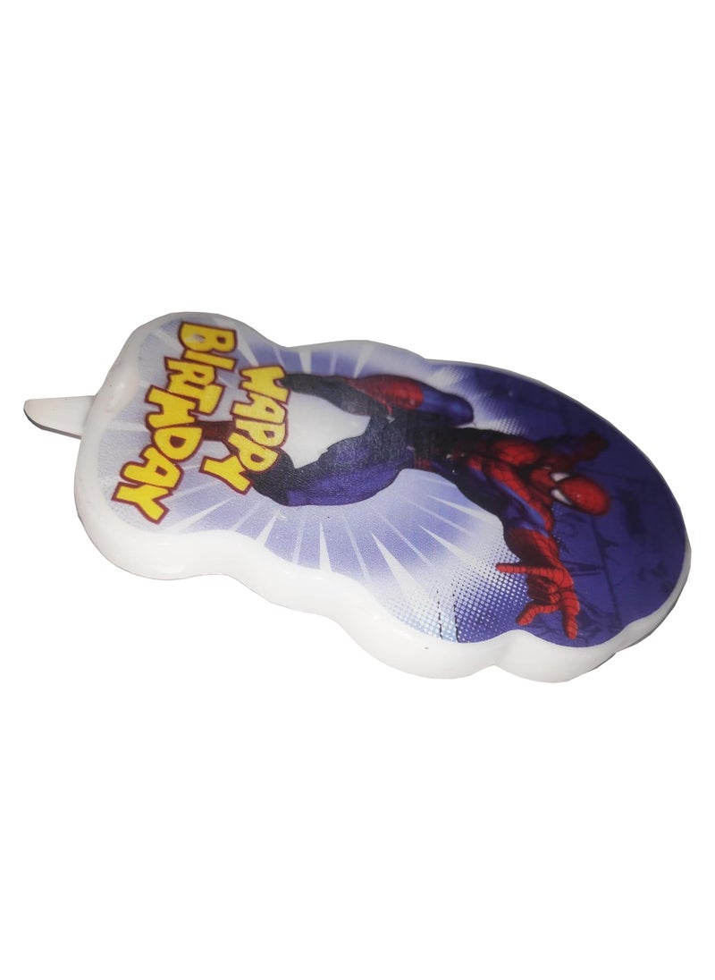 Funcart Funcart Spiderman Birthday 2D Cake Topper Candle1pcPack  - Image 5