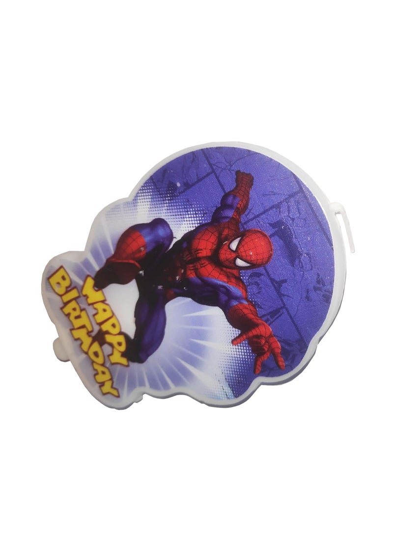 Funcart Funcart Spiderman Birthday 2D Cake Topper Candle1pcPack  - Image 4