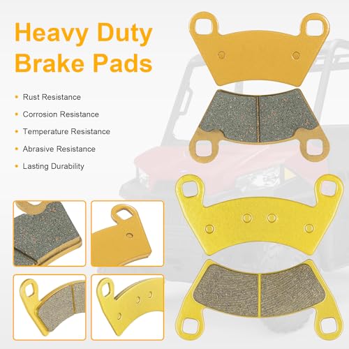 Deargooday Front and Rear Severe Duty Brake Pads for Polaris ACE RZR Ranger XP 500 570 700 800 900 2202413 2205949 - Image 4