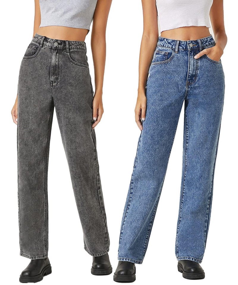 KOTTY Women Regular High Rise Multicolor Jeans (Pack of 2) - Image 1