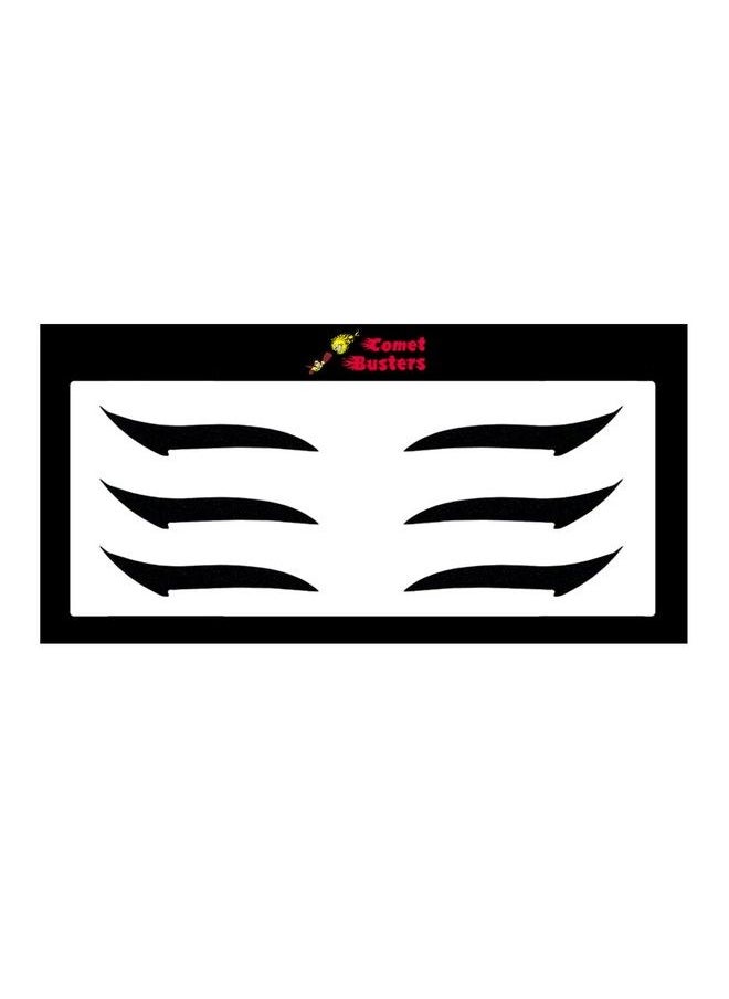 Comet Busters - Matte Black Eyeliner Stickers (Eye055) - Image 1