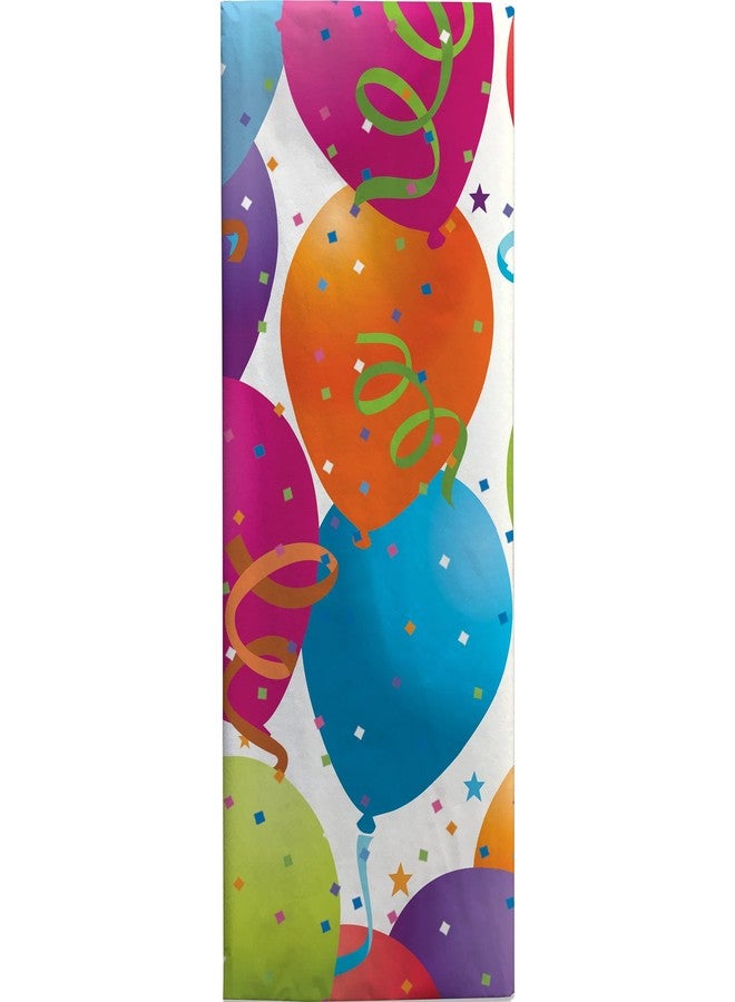 Jillson Roberts 20" x 30" Printed Birthday Gift Tissue, Balloon White (48 Folded Sheets) - Image 2