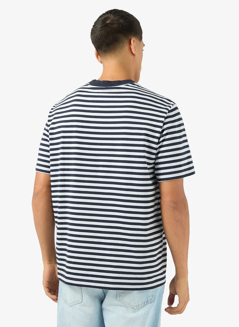 Calvin Klein Jeans Monogram Logo Stripe Relaxed T-Shirt