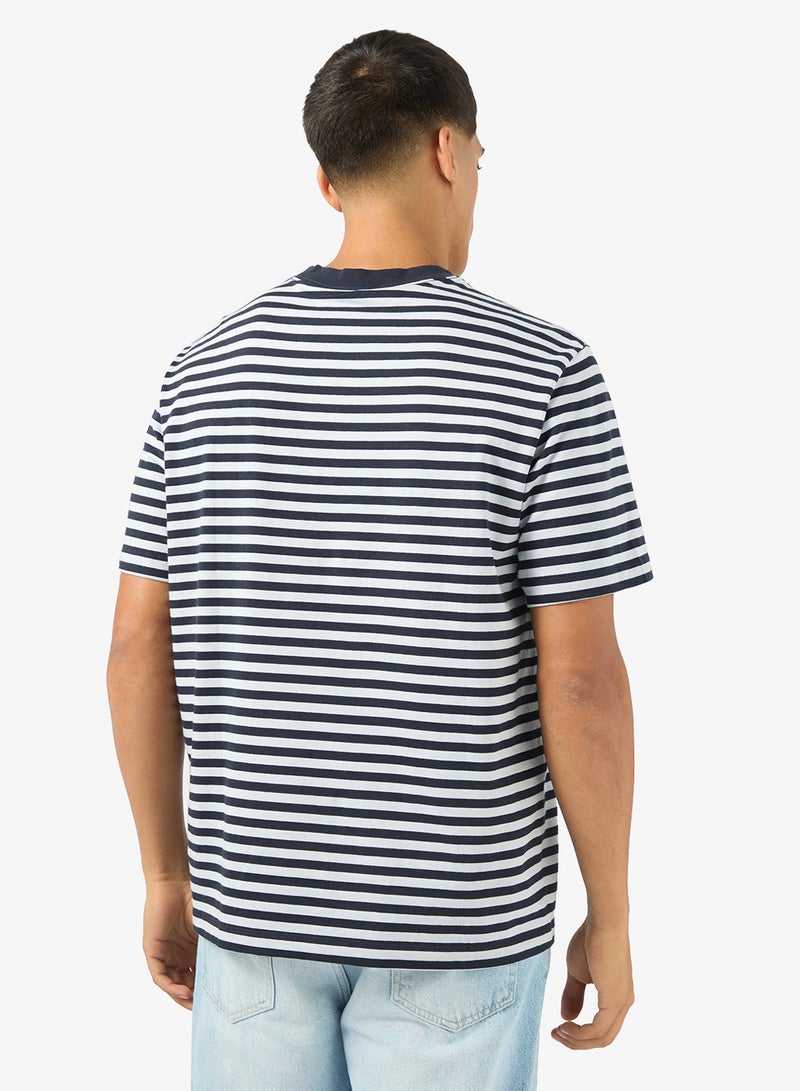 Calvin Klein Jeans Monogram Logo Stripe Relaxed T-Shirt - Image 2