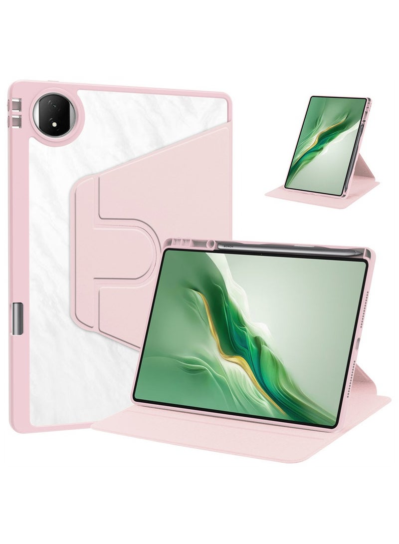 general Rotating Case for Huawei Honor Magic Pad 2 12.3 inch with Pencil Holder,360 Degree Rotation Protective Stand Smart Tablet Slim Hard Shell Folio Cover Clear Back with Auto Wake/Sleep - Image 1