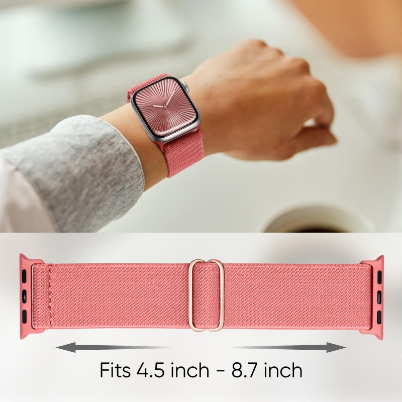 Knossen 8 Pack Stretchy Solo Loop Band Compatible with Apple Watch Bands for Women Men 40mm 38mm 41mm 42mm 44mm 45mm 46mm 49mm, Nylon Braided Strap for iWatch Series 11 10 9 8 7 6 SE 5 4 3 Ultra 3 Ultra 2 - Image 4