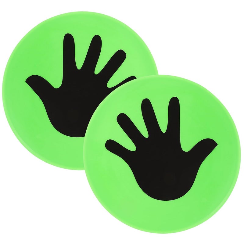 Green Palm Floor Markers 23cm Soccer Training Discs For Agility Drills Football Practice - Image 2