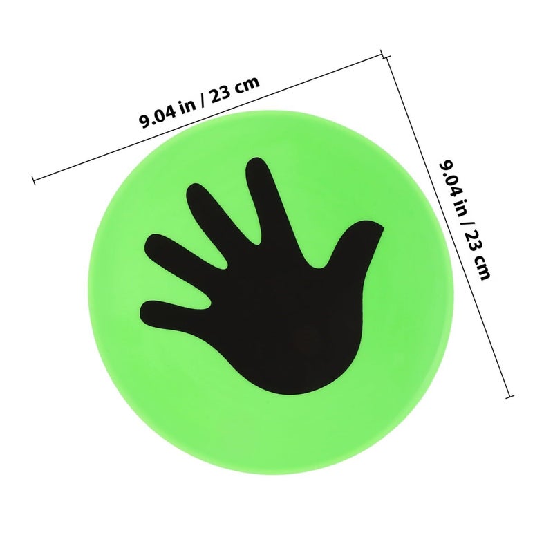 Green Palm Floor Markers 23cm Soccer Training Discs For Agility Drills Football Practice - Image 3