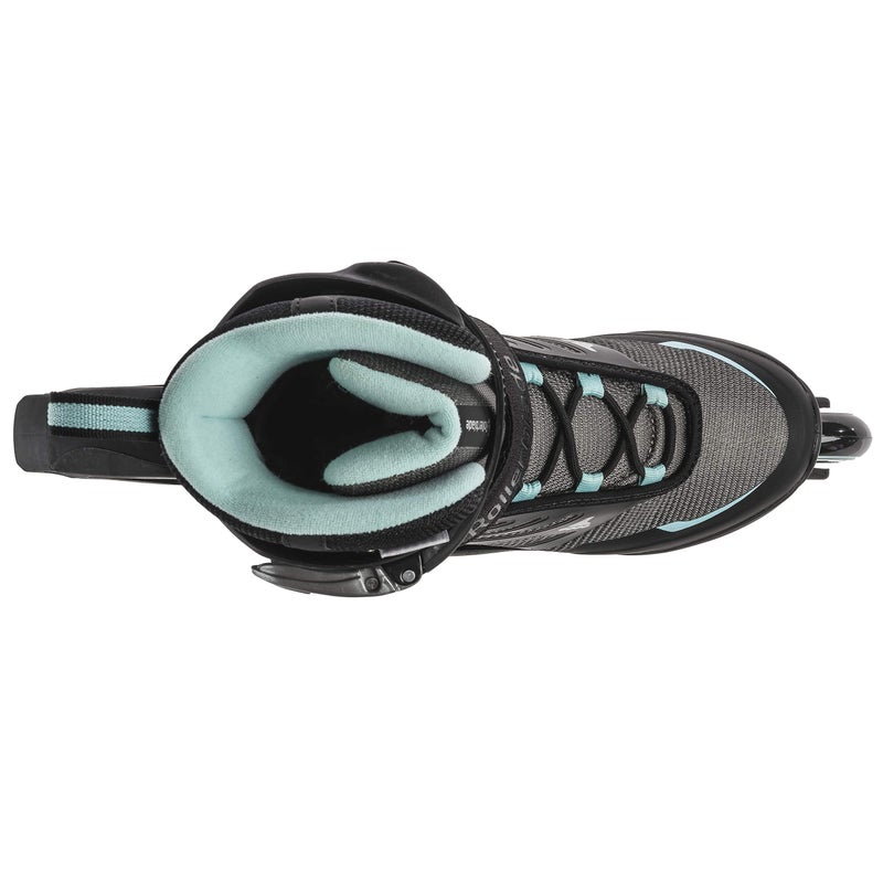 ROLLERBLADE زلاجات رولر بليد زترابليد للنساء البالغات للياقة البدنية، أسود/أزرق فاتح، مقاس 10 للنساء في الولايات المتحدة - Image 4