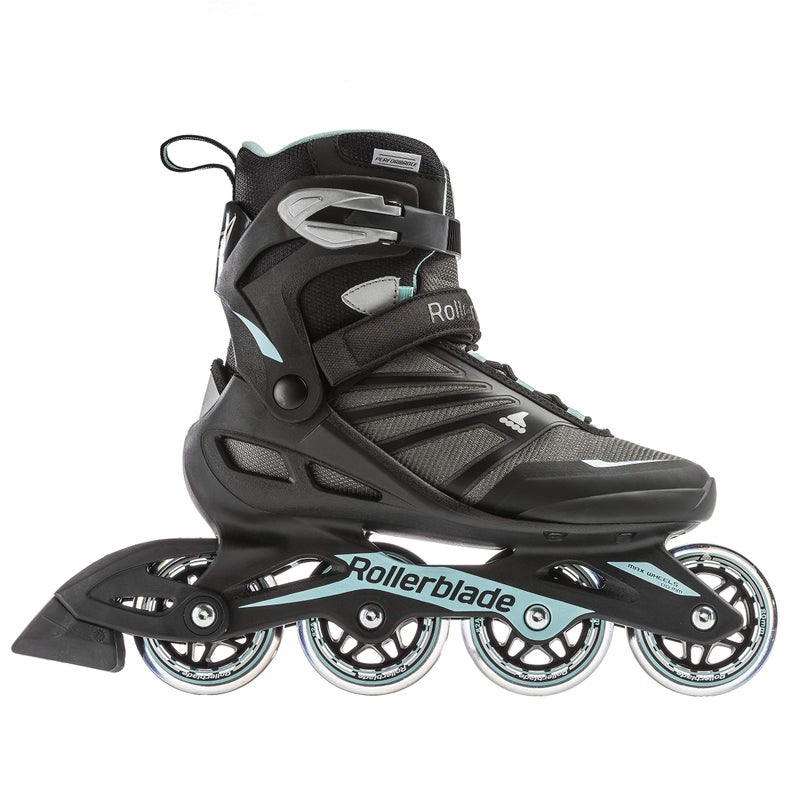 ROLLERBLADE زلاجات رولر بليد زترابليد للنساء البالغات للياقة البدنية، أسود/أزرق فاتح، مقاس 10 للنساء في الولايات المتحدة - Image 2