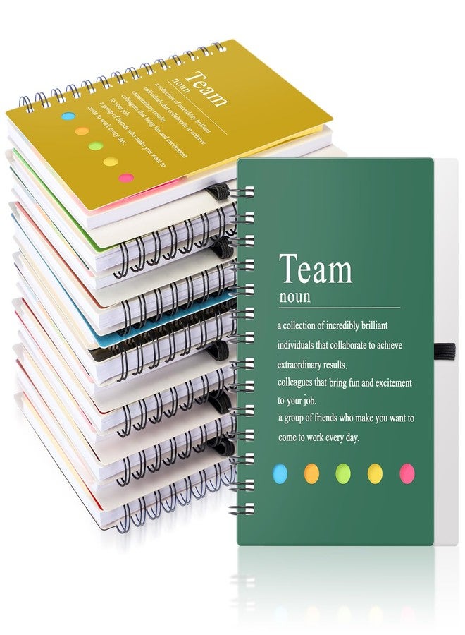 Feifeiya 24 Pcs Team Appreciation Gifts Bulk for Employee Inspirational Spiral Notebook with Sticky Notes Motivational Team Notebooks for Teacher Nurse Coworker Staff Christmas Gifts(Bright Color) - Image 1