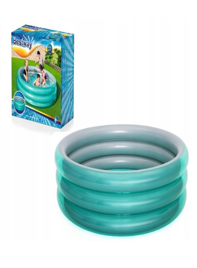 بست واي بيست واي حوض سباحة كبير ميتاليك 3 حلقات 201X53 سم -26-51043 - Image 2