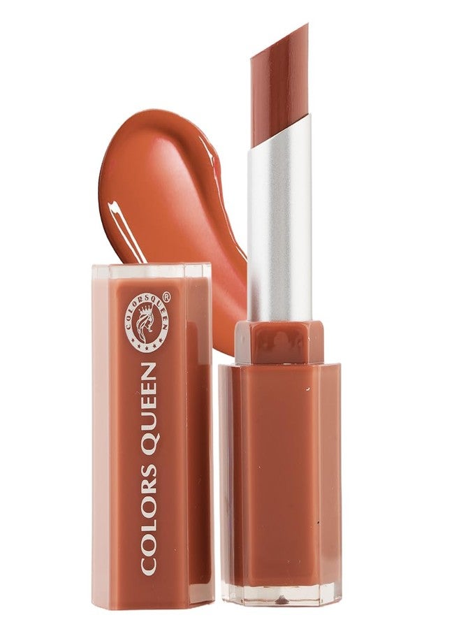 Colors Queen Gloss Stick | Lightweight & Non-Sticky Lip Gloss | Smooth 8 Hrs Hydrating Formula | High Shine Lipstick for Women Enriched with Shea Butter, Vitamin E & Squalane (08 - Fenty Glow, 3.6g) - Image 1