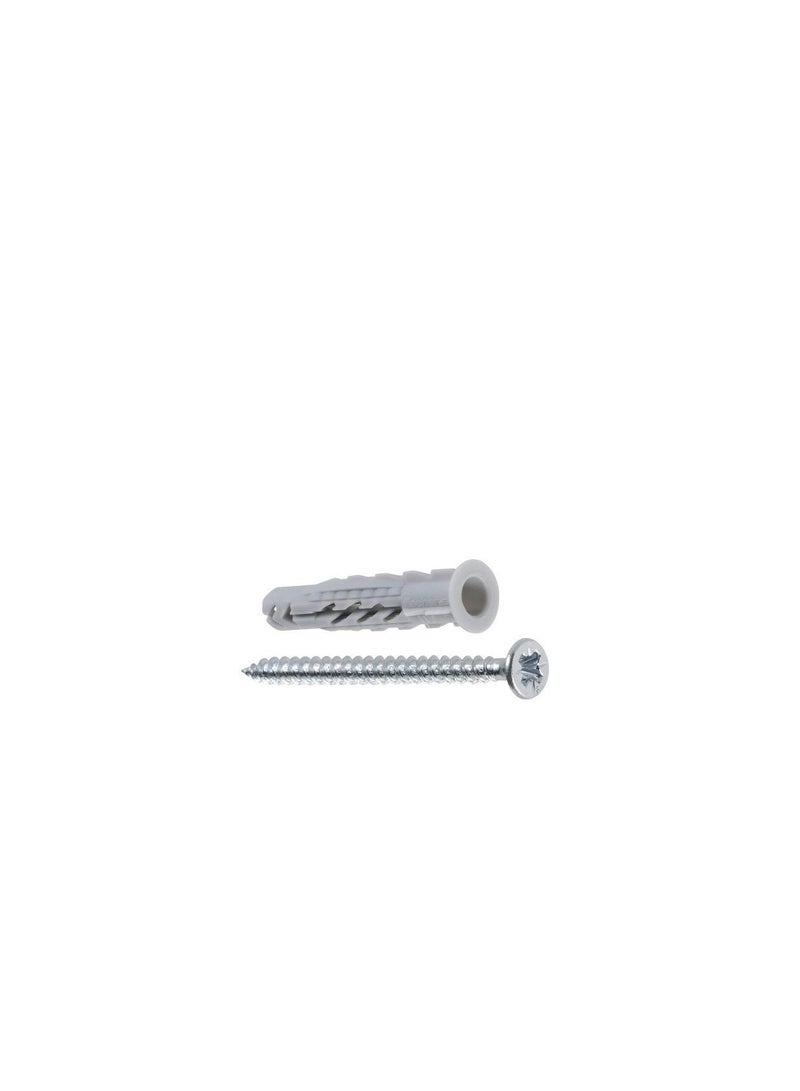 Fischer Fischer Nylon Expansion Fixing Plug W/Chipboard Screw SX 10x50 SB 6Pcs