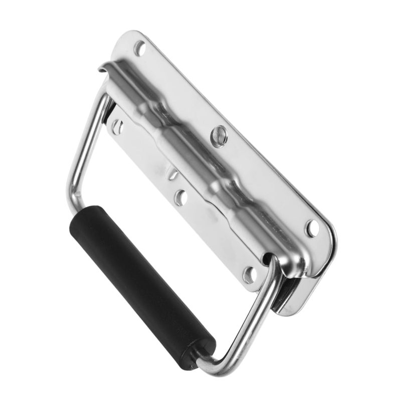Folding Stainless Steel Tool Handle Spring Loaded Heavy Duty Portable Grip - Image 2