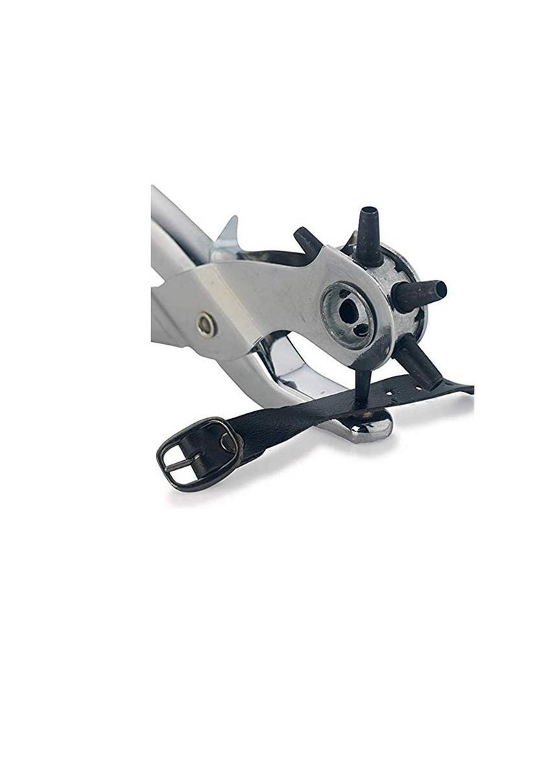 Leather Belt Hole Punch Plier Eyelet Puncher Revolve Sewing Machine Bag Setter Tool Watchband Strap Household leathercraft  - Image 3