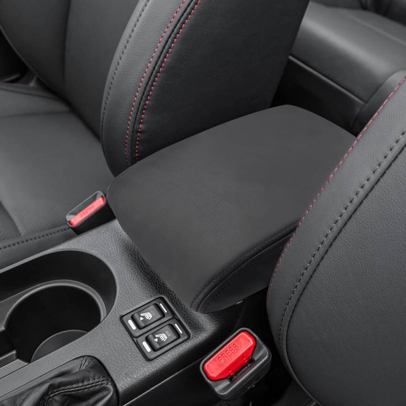 INTGET Center Console Armrest Cover for 2015-2021 2022 Subaru WRX Accessories 2016 2017 2018 2019 2020 Leather Middle Arm Rest Lid Protector Interior Accessories for WRX - Image 1