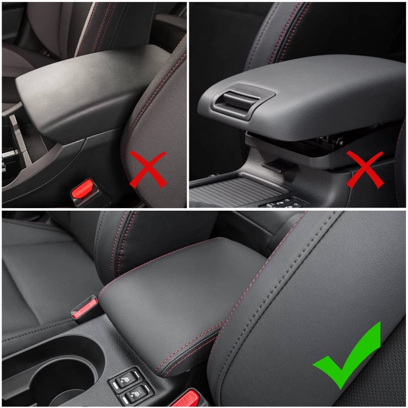 INTGET Center Console Armrest Cover for 2015-2021 2022 Subaru WRX Accessories 2016 2017 2018 2019 2020 Leather Middle Arm Rest Lid Protector Interior Accessories for WRX - Image 2