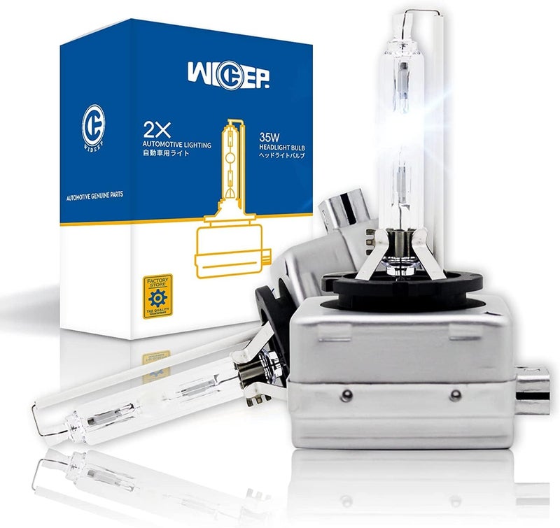 Wideep D3S Xenon HID Headlight Bulbs, 6000K 35W, 2 Pcs - Image 1