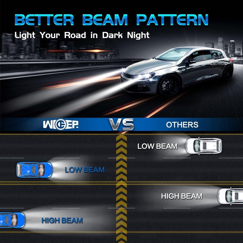 Wideep D3S Xenon HID Headlight Bulbs, 6000K 35W, 2 Pcs - Image 4
