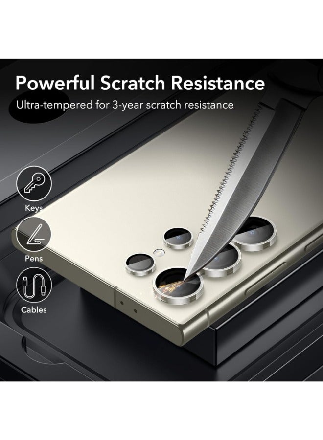 general Camera Lens Protector for Samsung Galaxy S23 Ultra (Clear) Single Ring Cover 9H Tempered Glass HD 1 Set - Clear - Image 4