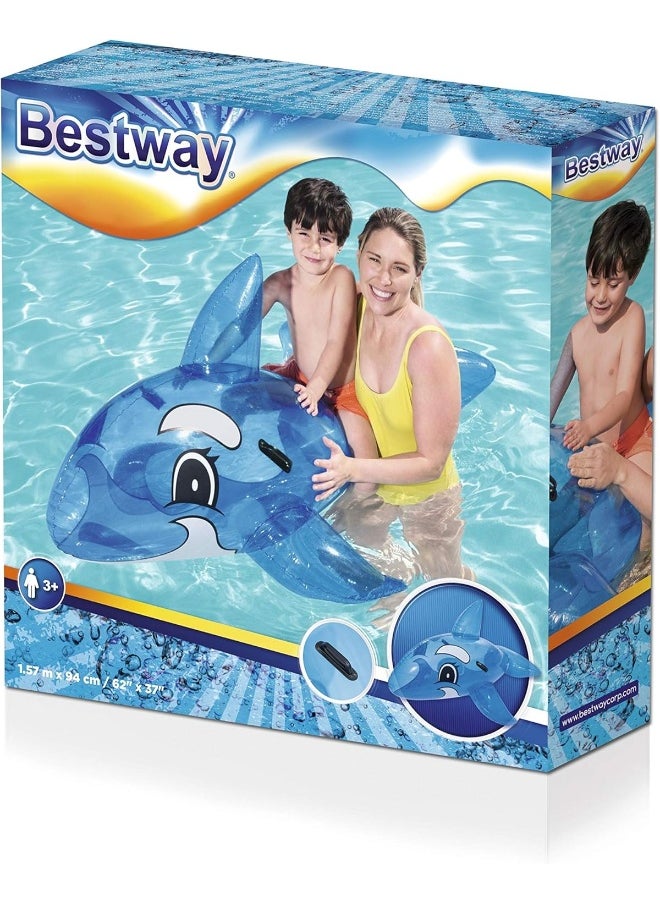 Bestway - Bestway Assorted Inflatable Whale Ride-on, Multi-Colour, 62 x 37 in - Image 1