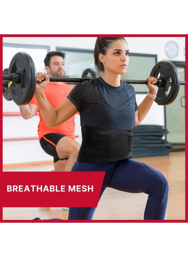 Mueller دعامة ظهر قابلة للتعديل للطب الرياضي، دعم لتخفيف آلام الظهر للرجال والنساء، مثالية لآلام الظهر العليا والسفلى، عرق النسا، الجنف، سوداء، صغيرة/متوسطة - Image 5