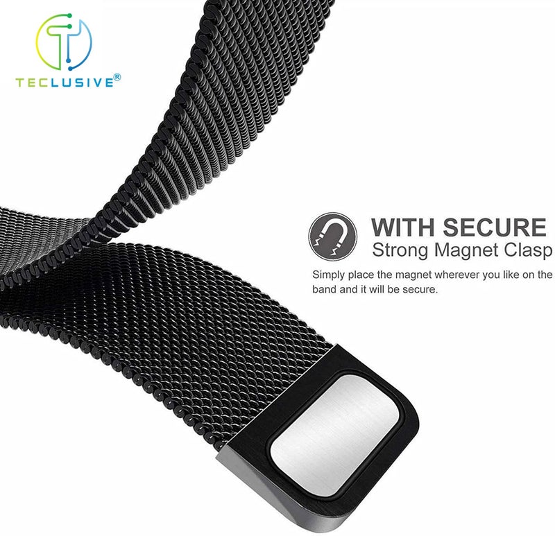 T TECLUSIVE Ultra Luxury Magnetic Metal Chain Strap Band Compatible for Galaxy Watch Ultra | No Gap Adjustable Magnetic Strap for Galaxy Watch Ultra (Grey) - Image 5
