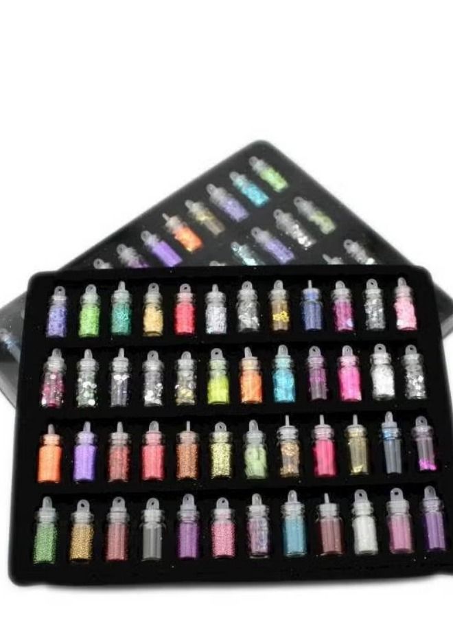 48-Piece Glitter Powder DIY Nail Set - Image 3