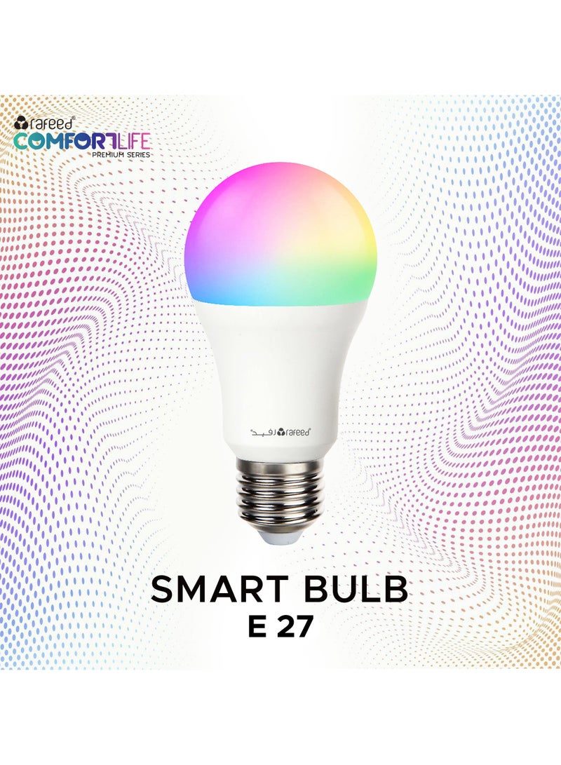 Rafeed RGB Light Smart Bulb – LED E27 Smart Light 12W, Tuya App & Voice Control, Works with Alexa & Google Home, Dimmable Color Changing Light for Home Use - Image 2