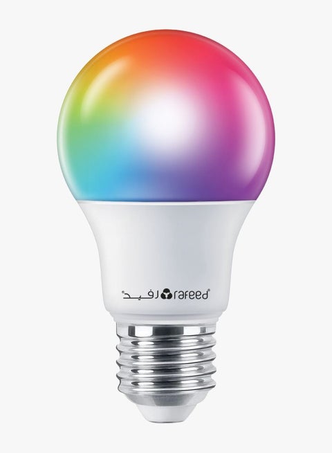 Rafeed RGB Light Smart Bulb – LED E27 Smart Light 12W, Tuya App & Voice Control, Works with Alexa & Google Home, Dimmable Color Changing Light for Home Use