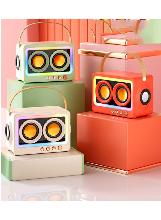 نيوترل مكبر صوت بلوتوث محمول C40 مزود بفتحة لبطاقة الذاكرة ومضخم صوت وإضاءة RGB نابضة بالحياة وتشغيل الموسيقى واستقبال المكالمات. مثالي للألعاب ومشاهدة الأفلام وحفلات أعياد الميلاد وتناول الطعام في الهواء الطلق والمزيد. (أخضر) - Image 3