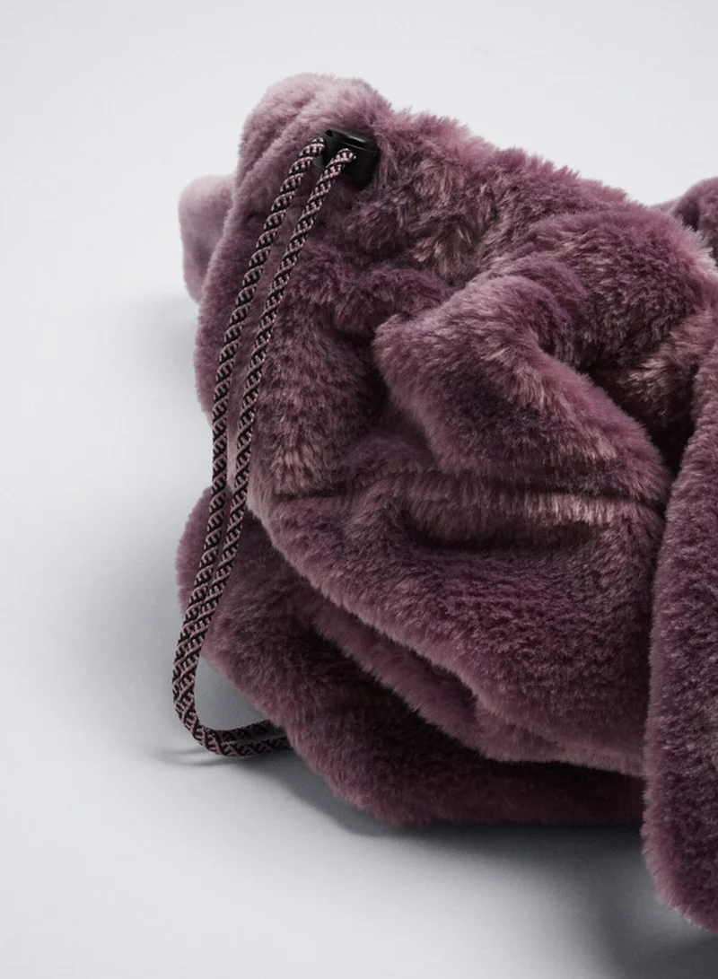 PARFOIS Faux Fur Shopper Bag