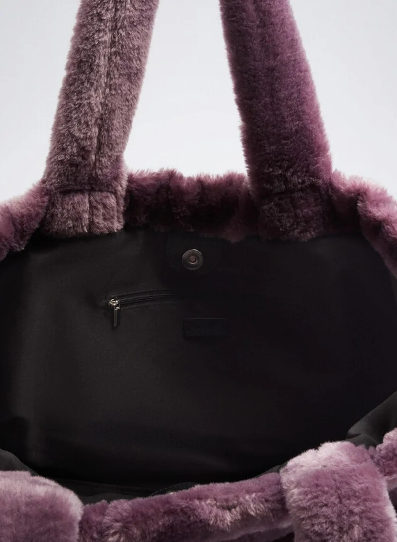 PARFOIS Faux Fur Shopper Bag