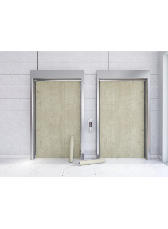 آنا ورق جدران ذاتي اللصق بتصميم خشبي مزيف 20 سم * 10 م مقاوم للماء والرطوبة والزيوت للتجديد المنزلي - Image 4