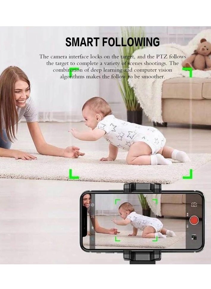 BORTONY Object Tracking Holder Camera Smart Phone Holder Smart Personal Robot Cameraman 360°Rotation Tracking Phone for all iPhones and Android Phones  - Image 2