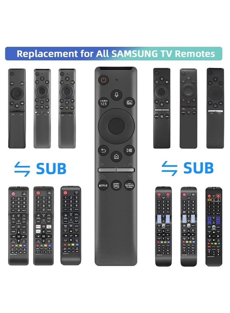Universal Voice Remote Control for Samsung TV Remote All Samsung LED LCD TV 4K 3D Curved Smart TVs with Shortcut Buttons for Netflix Prime Video - Image 3