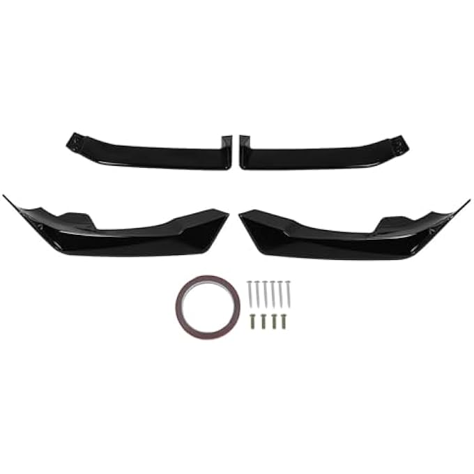 YDuupxe Front Bumper Lip Splitter Glossy Black ABS for X6 G06 LCI M Sport 2023 Sporty Look Enhanced Aerodynamics Easy Installation - Image 5
