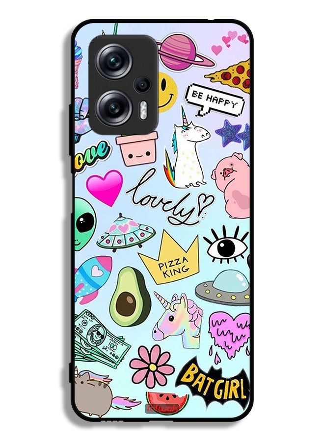 Tolwak Xiaomi Poco X4 GT Protective Case Cover Lovely Stickers - Image 2