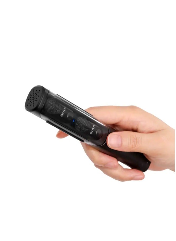 BOYA Magic: World’s 1st AI-Powered Transformable Wireless Microphone for Creators -  {USB-C + Lightning + 3.5 TRS} 1to2 + Charging Case - Image 2