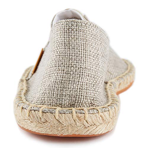 Alexis Leroy Men's Original Classic Canvas Braided Rope Flat Espadrilles Beige 7-7.5 US - Image 4