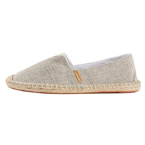 Alexis Leroy Men's Original Classic Canvas Braided Rope Flat Espadrilles Beige 7-7.5 US - Image 2