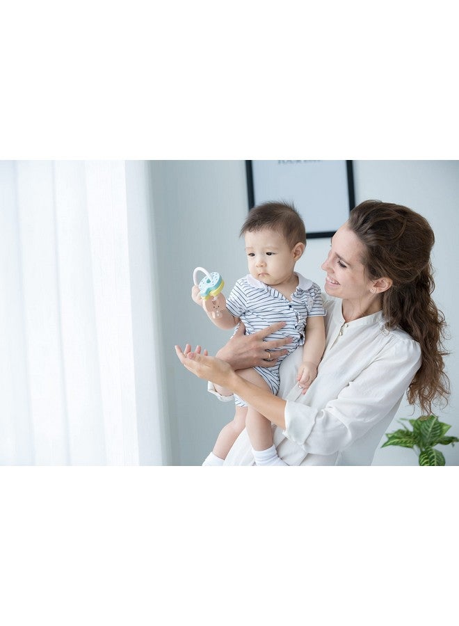 PlanToys Wooden Key Rattle and Teether Toy (5251) | Pastel Color Collection | Sustainably Made from Rubberwood and Non-Toxic Paints and Dyes - Image 5